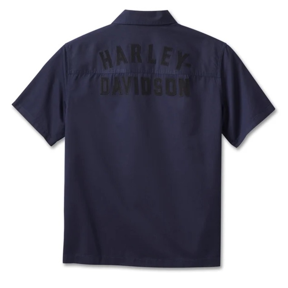 Harley Davidson Men’s 3XL Quarter Zip With Pockets Navy Blue 1/4 Zip Shirt